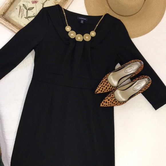 Lands End Black Knit Dress - Picture 10 of 13